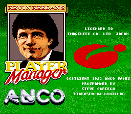 Kevin Keegan's Player Manager screenshot 3 for Super Nintendo
